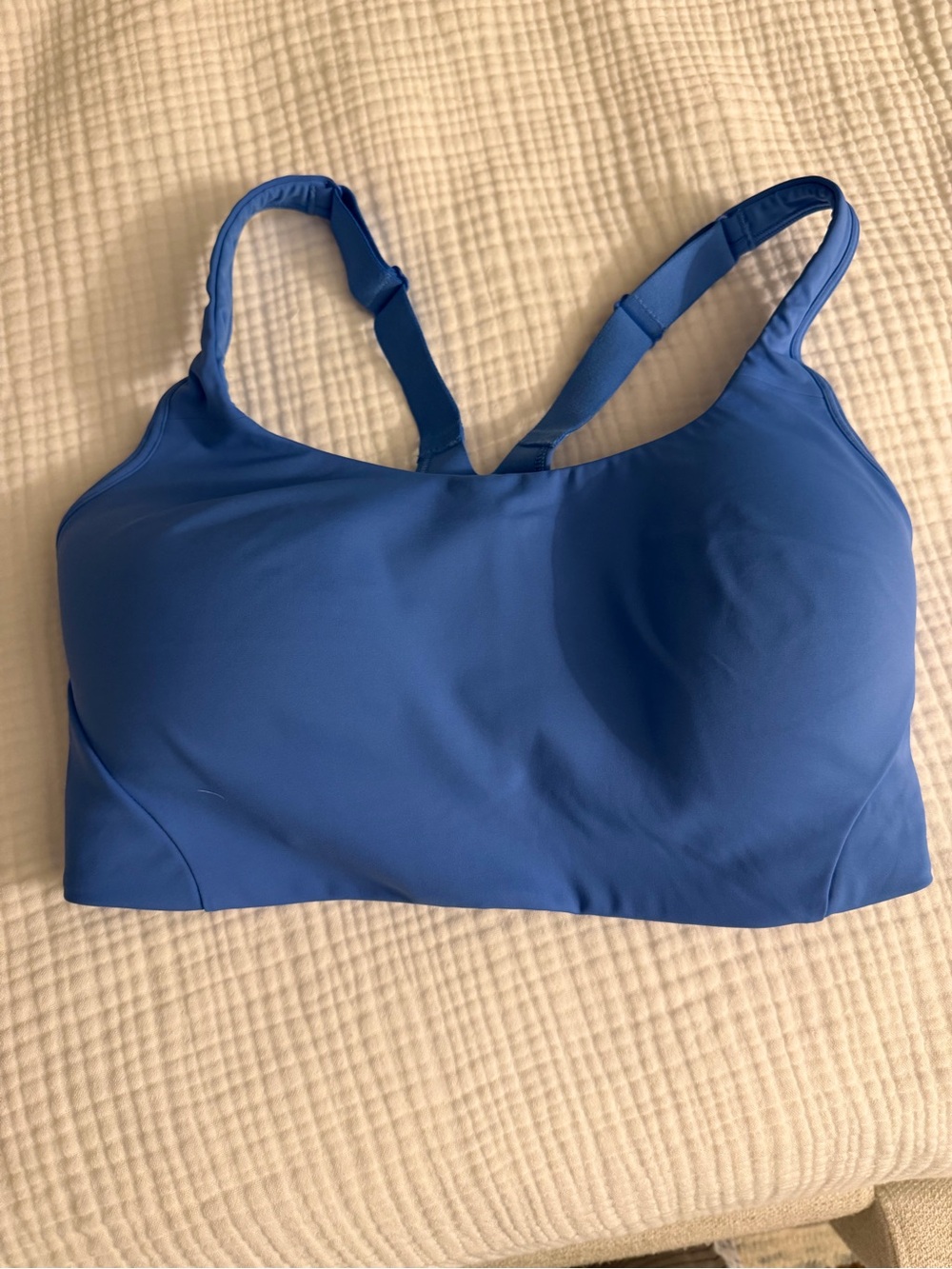 Lululemon Blue Sports Bra with adjustable clasp